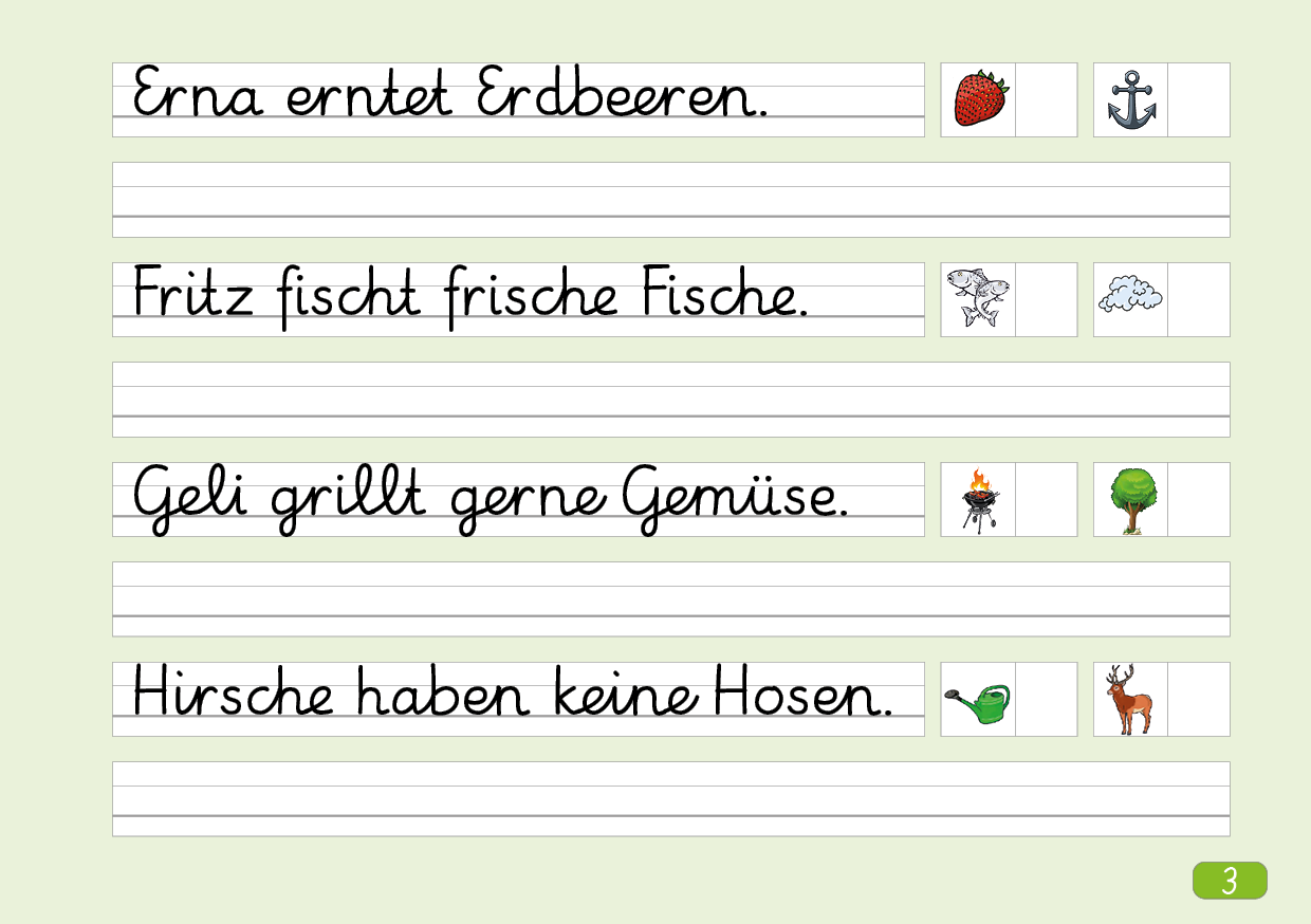 Schönschreibheft in Grundschrift (rechtshändig) Schönschreibheft in Grundschrift (rechtshändig)
