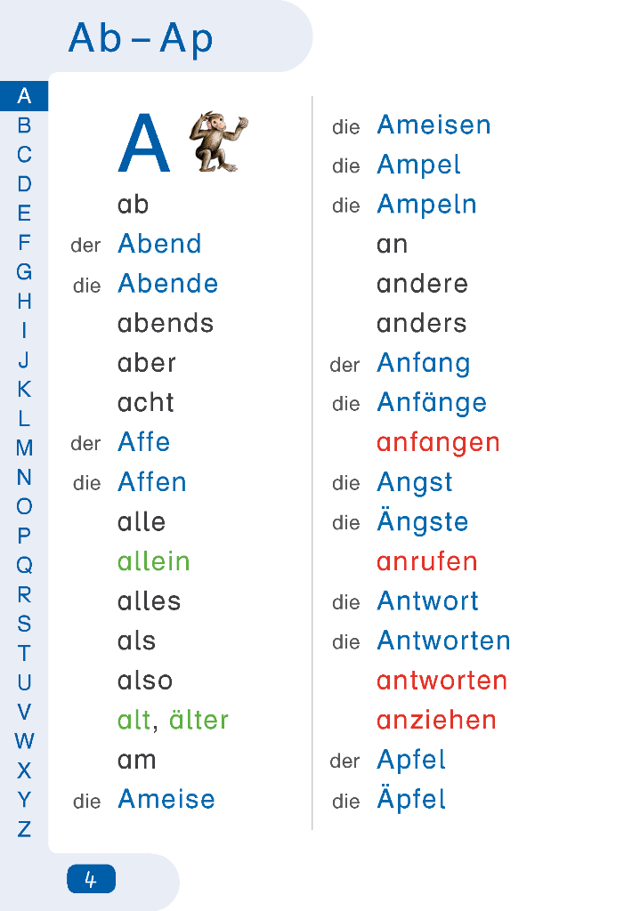 Wörterbuch für die Grundschule (mit Französischteil)