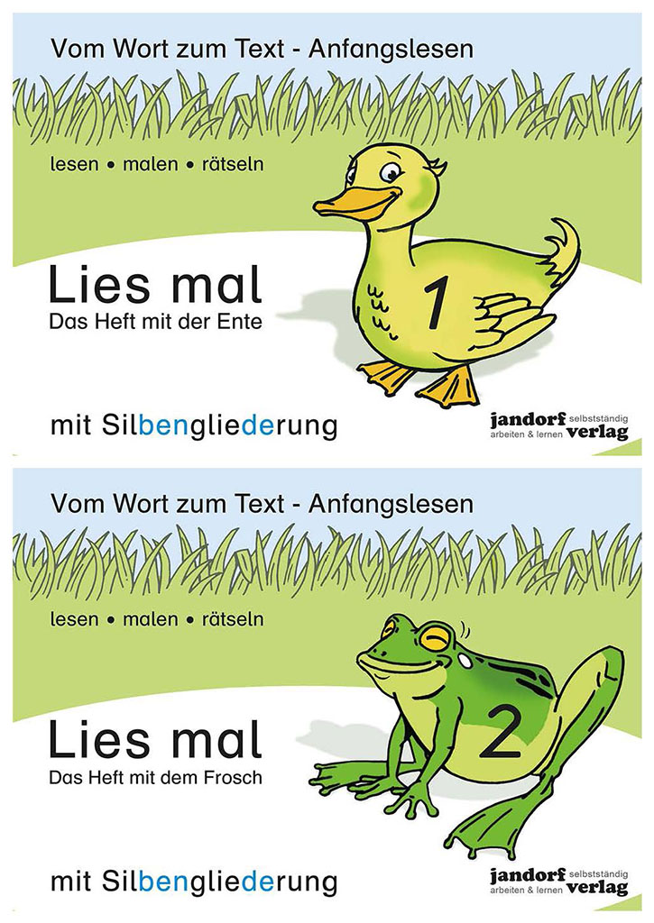 Lies mal (mit Silbengliederung) - Hefte 1 und 2 (Paket)